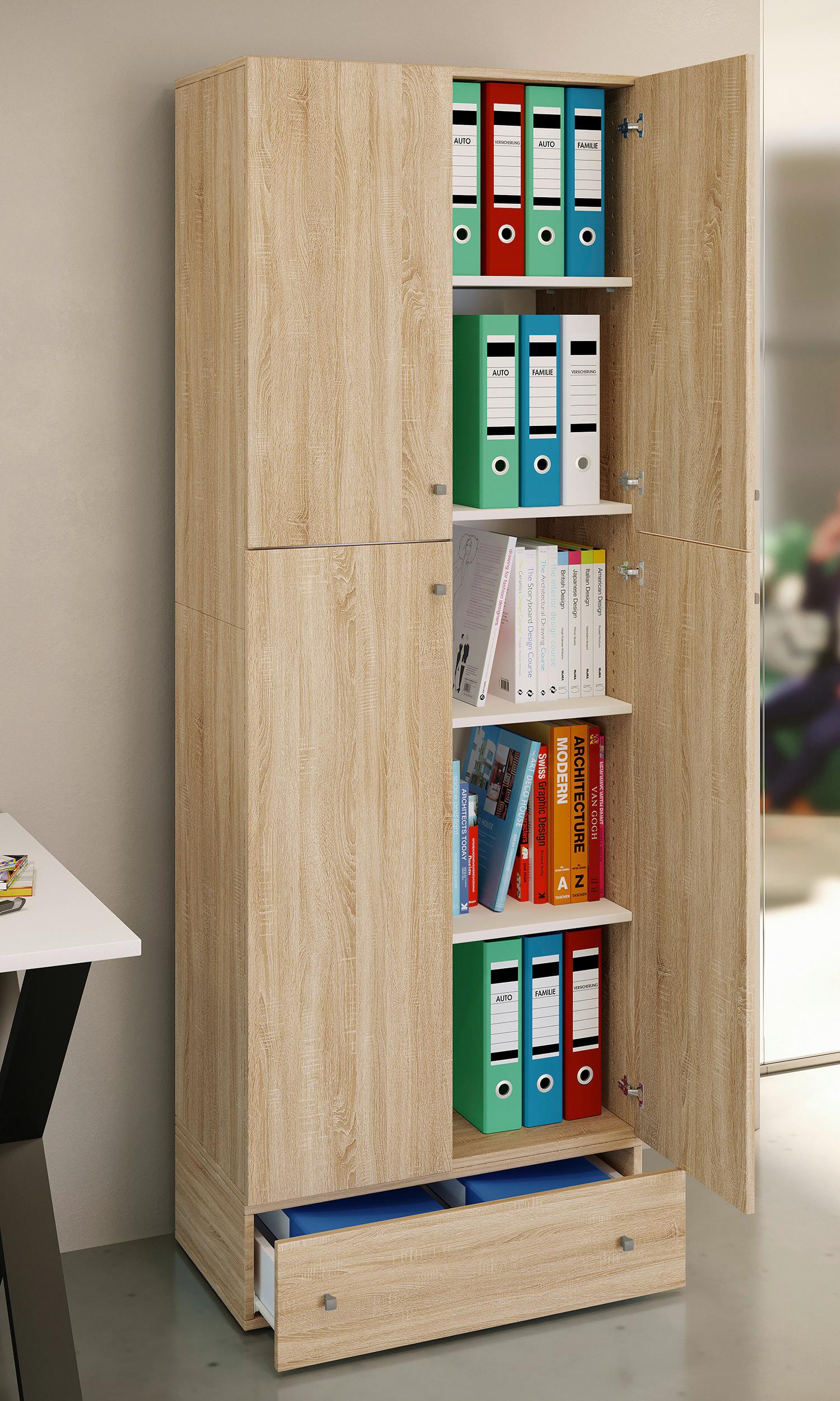 Aktenschrank Lona Sonoma Eiche B: 70 Cm - Sonoma Eiche, MODERN, Holzwerkstoff (70/200/39cm) - MID.YOU