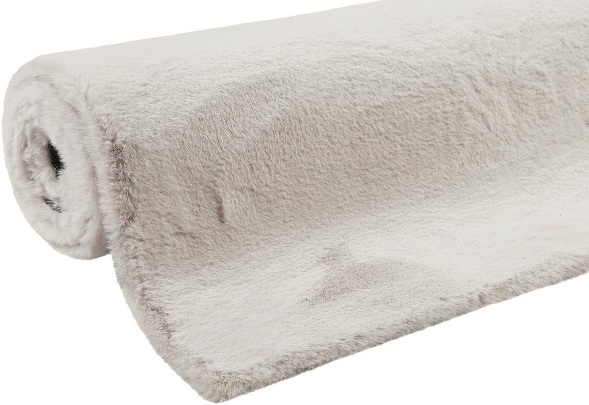 Hochflorteppich Alice Hellgrau 70x140 Cm - Greige, KONVENTIONELL, Textil (70/140cm) - Esprit