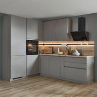 ECKKÜCHE LAS VEGAS - Taupe/Eichefarben, Basics, Holzwerkstoff (190/281cm) - Vertico