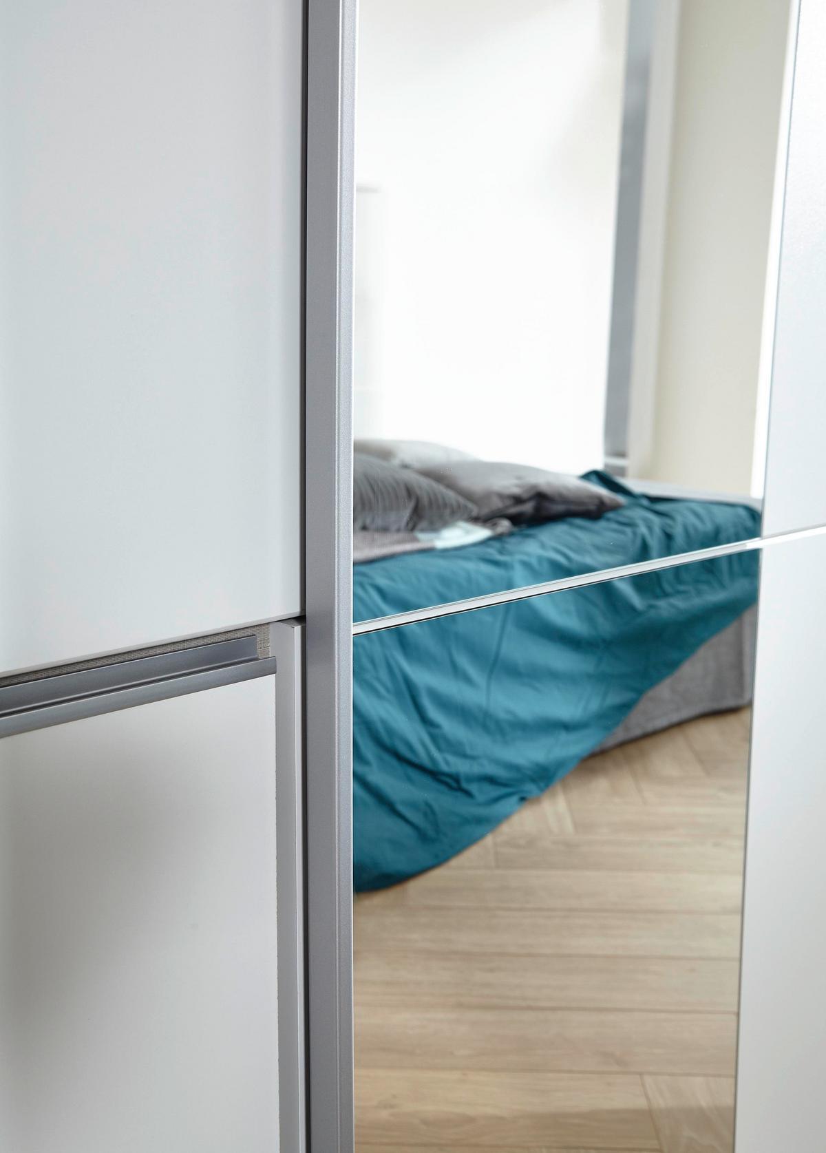 Schwebetürenschrank Stoke Weiß B: 175 Cm - Weiß, MODERN, Holzwerkstoff (175/210/59cm) - Rauch Möbel