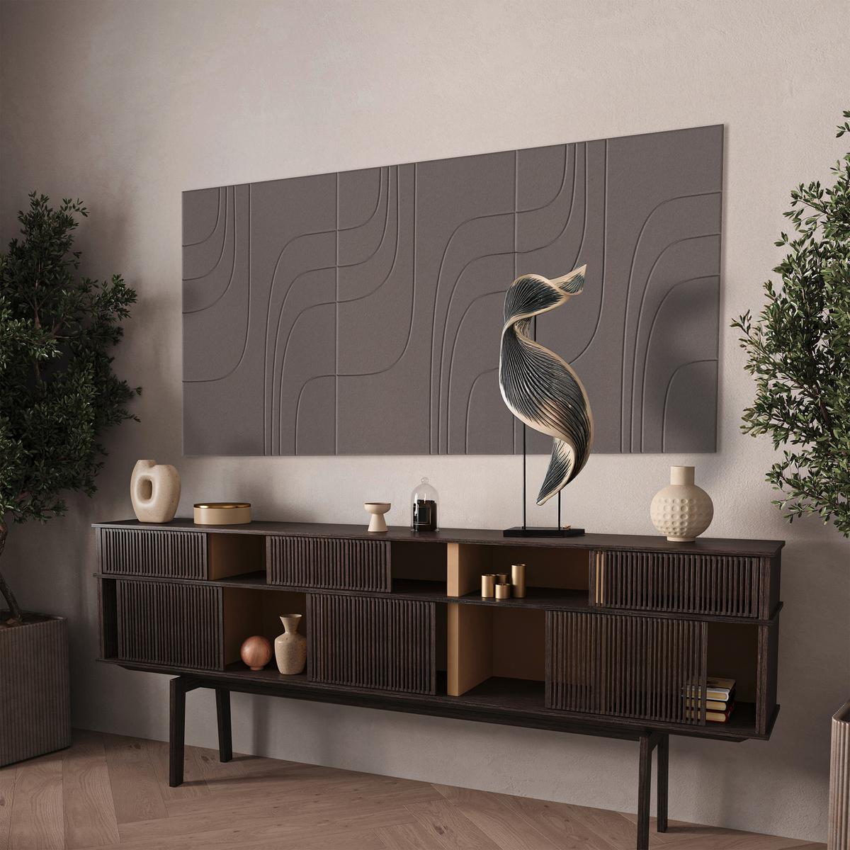 Akustický panel MILLA - mokka, textil (60/90cm) - Mömax