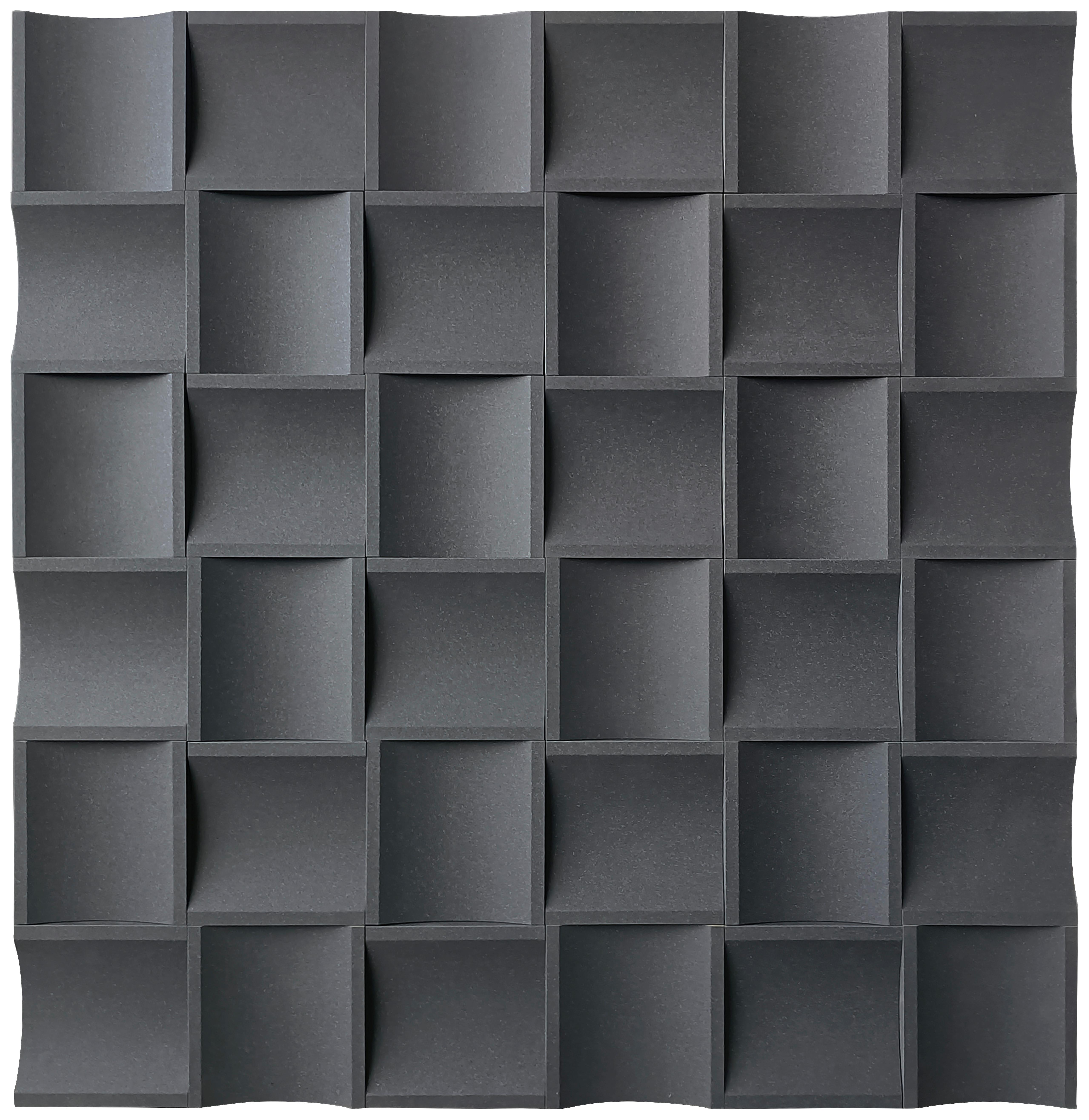 AKUSTIKPANEEL London, Anthrazit B: 60 cm - Anthrazit, MODERN, Holzwerkstoff/Kunststoff (60/60/2cm)