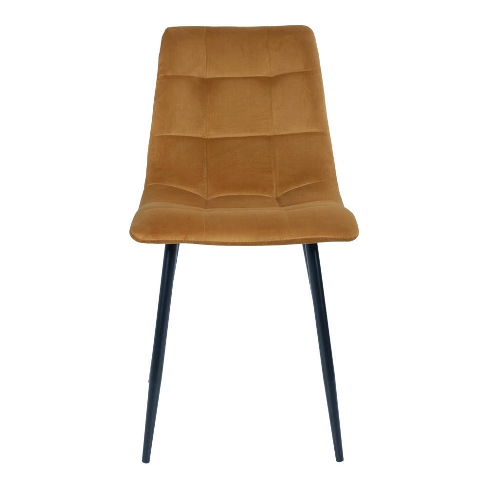 Stuhl-Set Middelfart Senfgelb B: 44 cm - Senfgelb/Schwarz, MODERN, Textil/Metall (44/86/55cm) - MID.YOU
