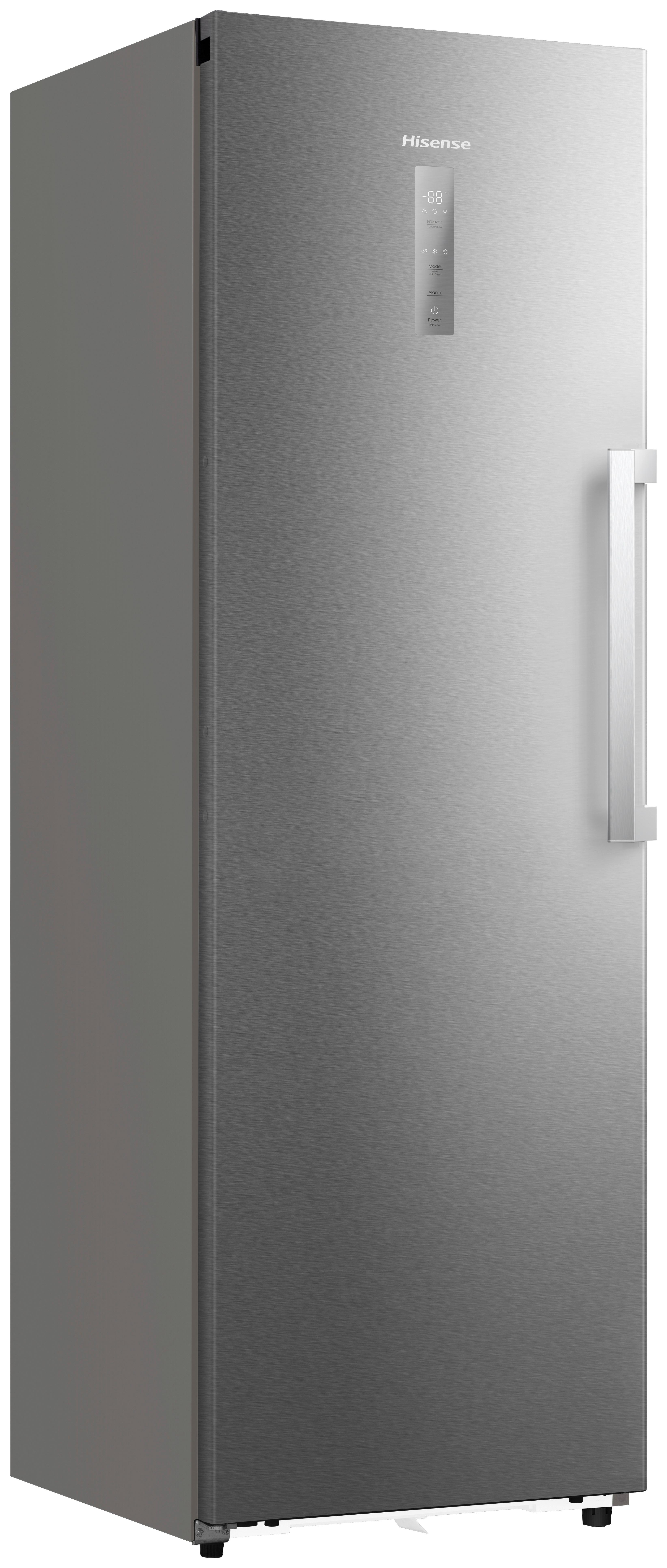 Gefrierschrank Edelstahlfarben B: 59,5cm - Edelstahlfarben, Trend (59,5/185,6/60cm) - Hisense