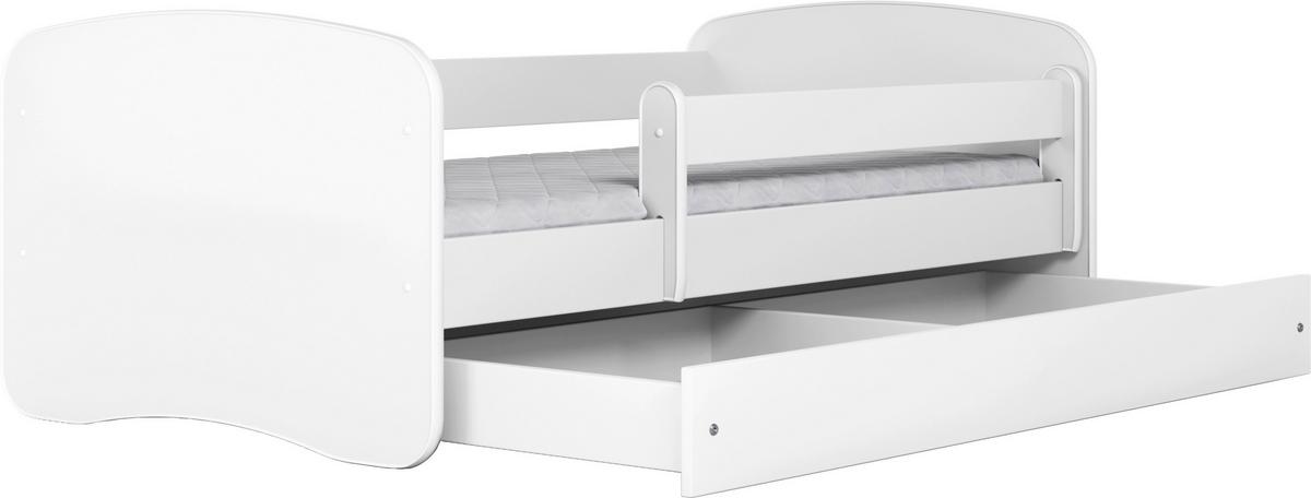 Kinder-/Juniorbett Babydreams inkl. Matratze 80x160 - Birkefarben/Weiß, MODERN, Holz/Holzwerkstoff (80/160cm) - MID.YOU