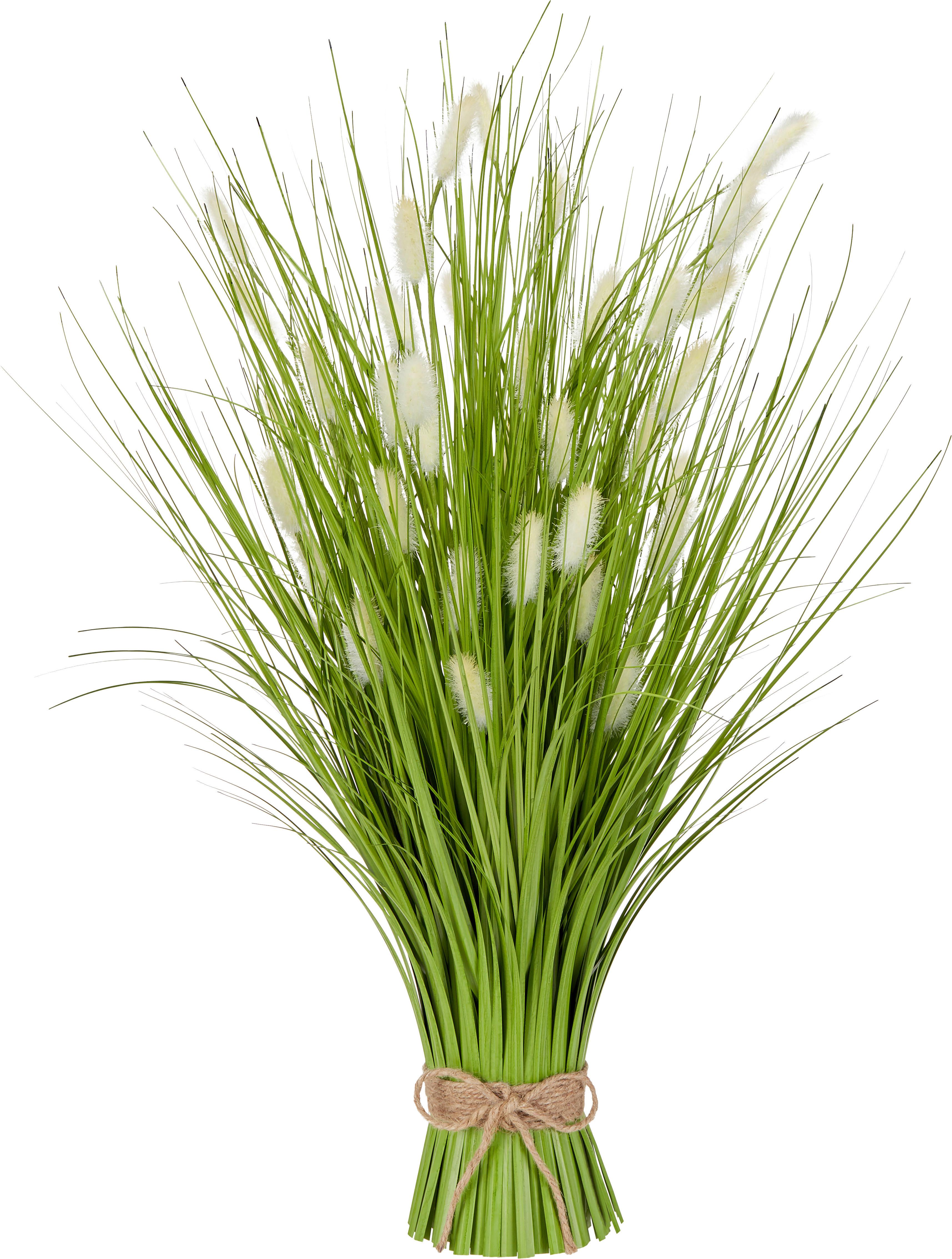 Kunstpflanze Grasbündel Beige L: 60 cm, Mariette - Beige/Grün, ROMANTIK / LANDHAUS, Kunststoff (25/60cm) - Luca Bessoni