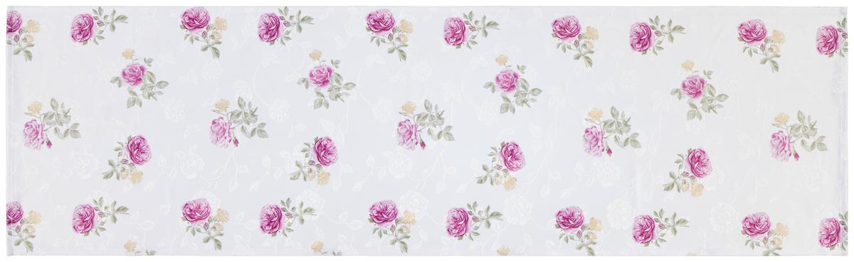 Tischläufer Laura - Altrosa/Weiß, ROMANTIK / LANDHAUS, Textil (40/140cm) - James Wood