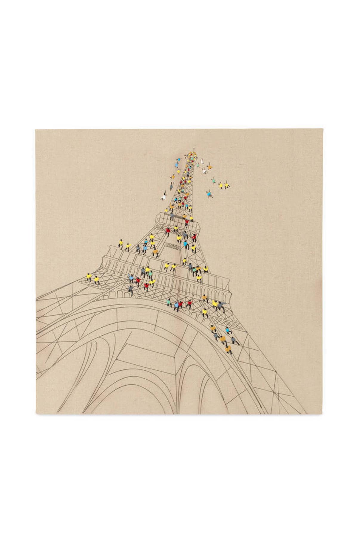 Leinwandbild Trip To Paris Multicolor 80x80 Cm - Multicolor, Trend, Holz/Kunststoff (80/80cm) - Kayoom