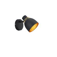 Strahler R80811032 1erspot Punch - Goldfarben/Schwarz, Design, Metall (14/10/17cm)