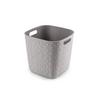 úložný košík SOFTEX KOSTKA - sivá, Basics, plast (28/27/28cm) - Curver