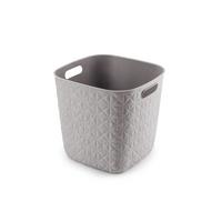 úložný košík SOFTEX KOSTKA - sivá, Basics, plast (28/27/28cm) - Curver