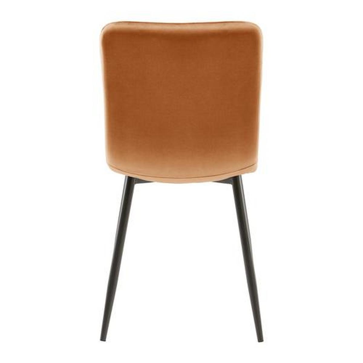 Jedálenská Stolička Elif - hrdzavá/tmavosivá, Moderný, kov/textil (43/86/55cm) - Modern Living