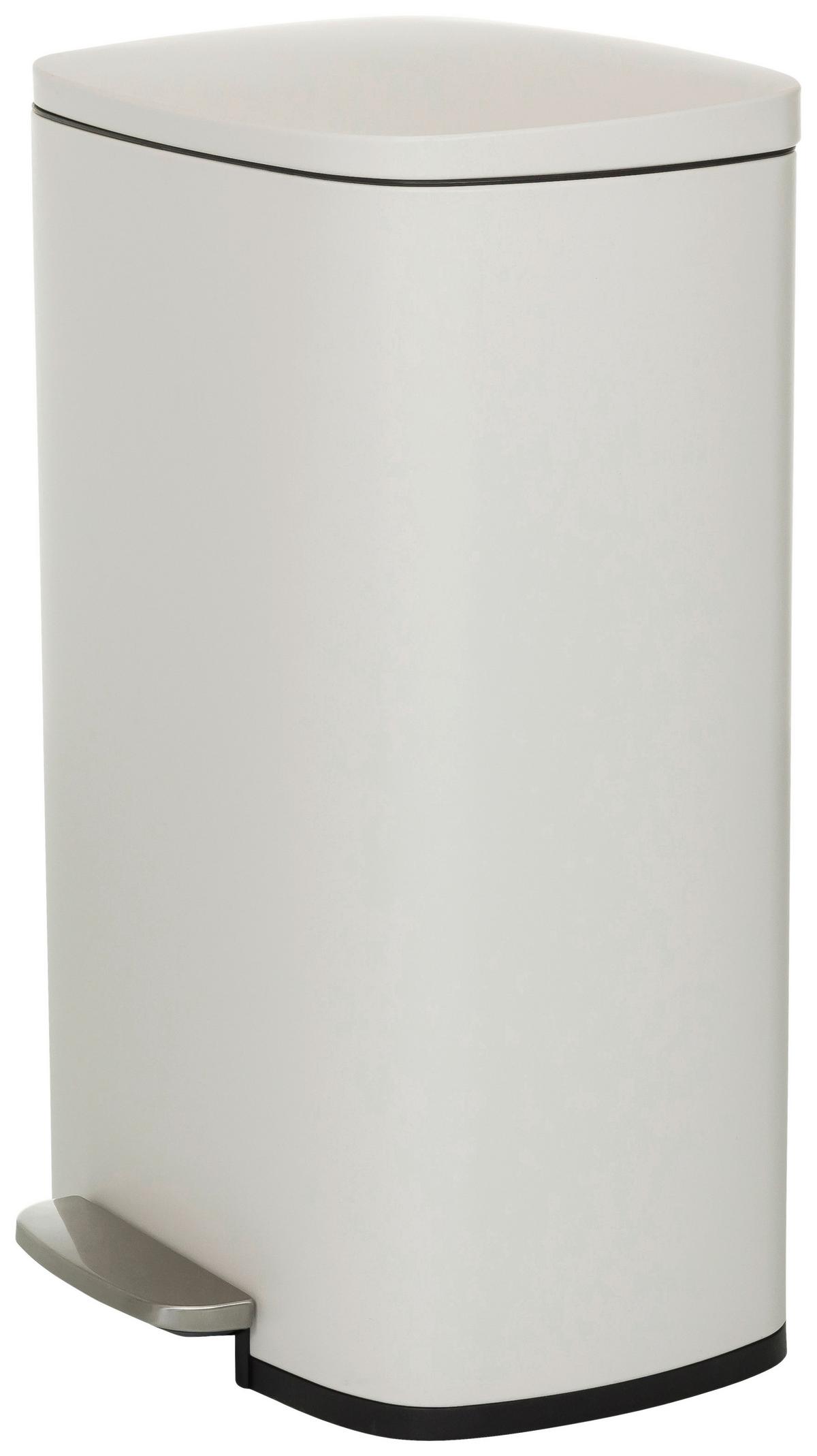 Abfallsammler Clean Xv Schwarz B: 30 cm - Beige/Schwarz, MODERN, Kunststoff/Metall (30/64/42,5cm) - MID.YOU