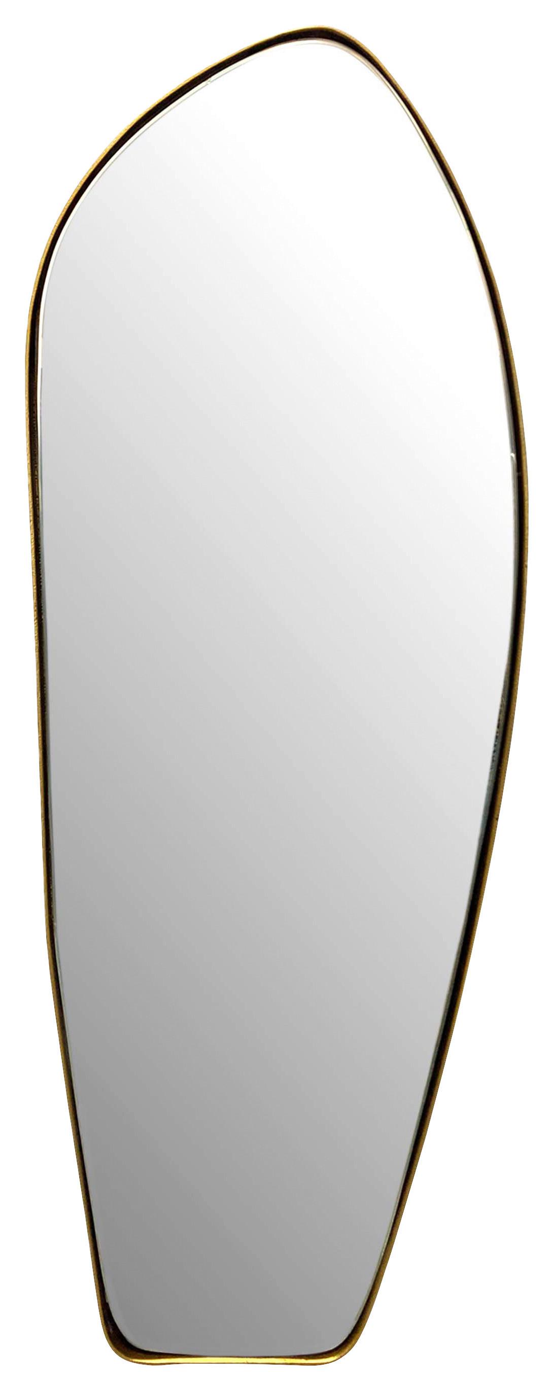 Wandspiegel Goldfarben B: 33 cm - Goldfarben, Design, Glas/Metall (33/90/2,5cm) - MID.YOU