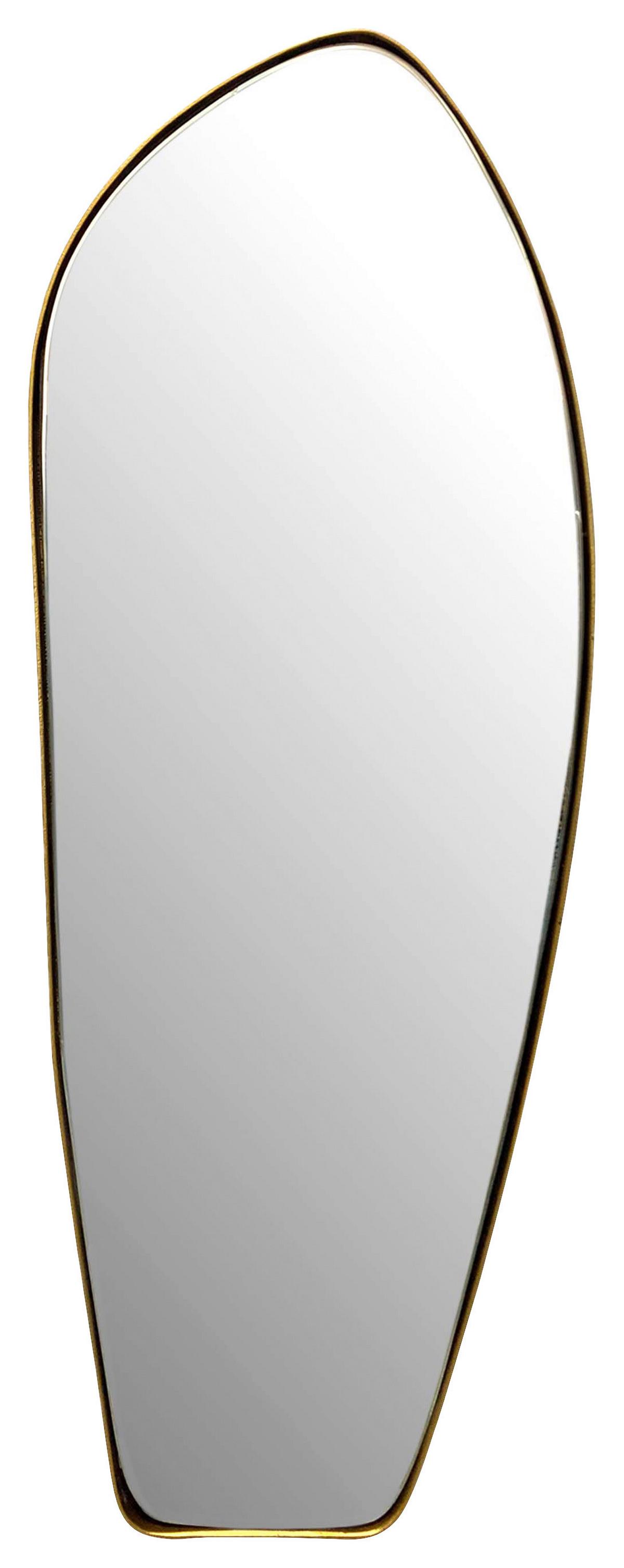 Wandspiegel Goldfarben B: 33 Cm - Goldfarben, Design, Glas/Metall (33/90/2,5cm) - MID.YOU