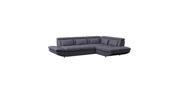 Wohnlandschaft Park - Schwarz/Dunkelblau, MODERN, Textil (233/311cm) - Luca Bessoni