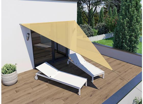 Sonnensegel Dreieck 4x4x3 M - Beige, MODERN, Textil (300/400cm) Sonnensegel Dreieck 4x4x3 M - Beige, MODERN, Textil (300/400cm)