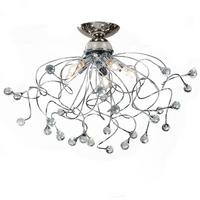 Deckenleuchte 4726/Pl5 - Chromfarben, KONVENTIONELL, Glas/Metall (60/42cm)