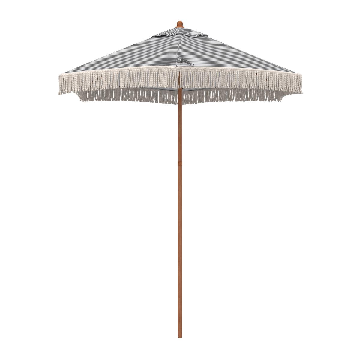 Sonnenschirm Ibiza Dm: 180 H: 172cm Beige - Beige/Naturfarben, MODERN, Textil/Metall (200/172cm) - Beldano