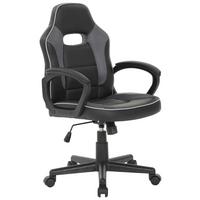 Otočná stolička THEA - čierna/sivá, Design, kov/drevo (57,5/94-114/61cm) - Mömax