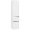 Hochschrank Kopenhagen B: 40 Cm Weiß - Silberfarben/Weiß, KONVENTIONELL, Holzwerkstoff (40/180/35cm) - Held