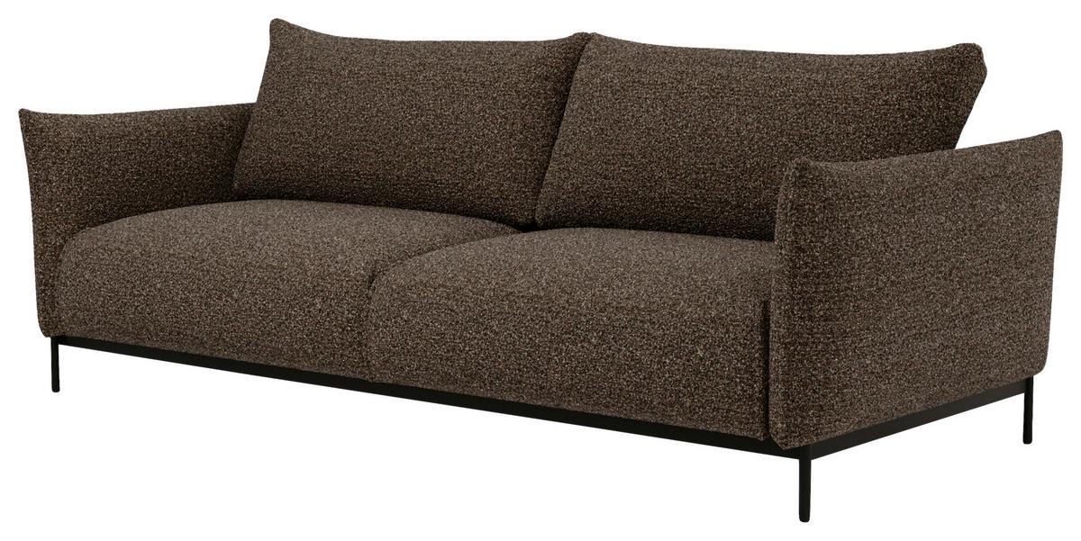 Bueno Schwarz Dunkelbraun B: 223 Cm - Dunkelbraun/Schwarz, Design, Textil (223/96/95cm) - Livetastic