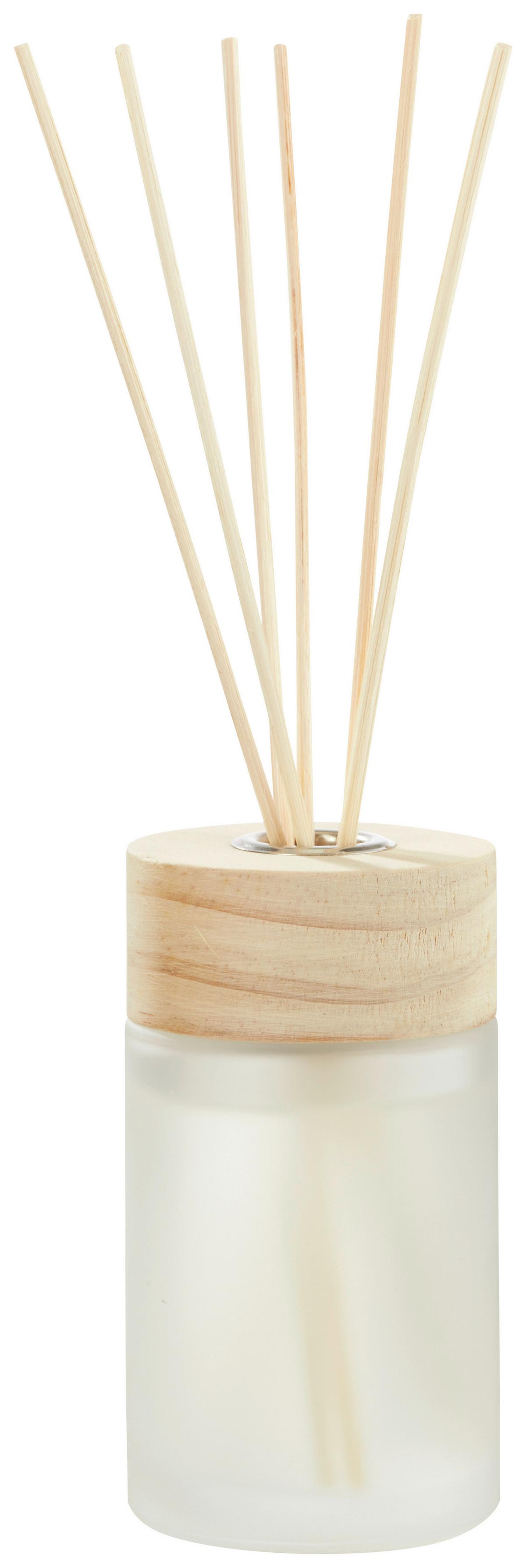 Difuzér Calipto, 125ml - bílá/zelená, Moderní, dřevo/přírodní materiály (7,5/25cm) - Modern Living