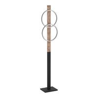 Led-stehleuchte 900892 Boyal - Schwarz/Weiß, Natur, Holz/Kunststoff (30/150cm) - Eglo