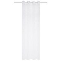 Ösenvorhang Amour Silber - Silberfarben, Basics, Textil (140/245cm) - Schmidt W. Gmbh