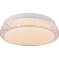 Led Mennyezeti Lámpa Monika - fehér, Basics, műanyag/fém (20/6,5cm) - Ondega