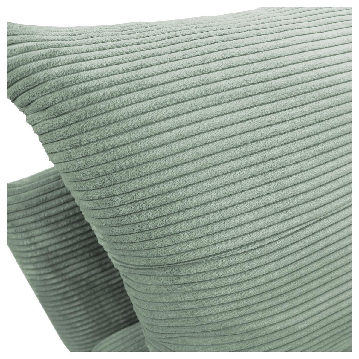 2-sitzer-sofa Yellow Mit Schlaffunktion Grün Cord - Schwarz/Grün, Design, Textil (154/93/85cm) - MID.YOU