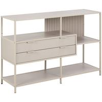 REGÁL SEAFORD - sivá/kašmírová, Modern, kov/kompozitné drevo (114/78/35cm)