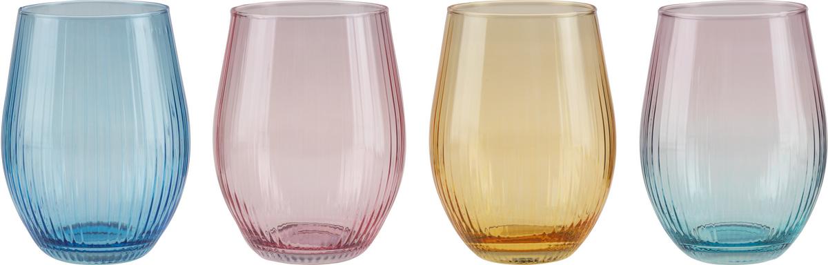 POHÁR NA PITIE IRYNA - viacfarebná, Modern, sklo (7,6/12,5cm) - Mömax