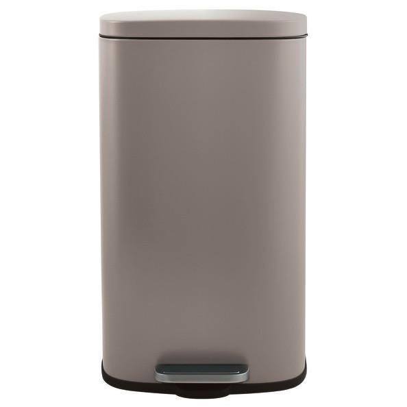 Treteimer Akira 50l Taupe Metall Lbh: 42,7x29,7x64,3 Cm - Taupe/Schwarz, Basics, Kunststoff/Metall (42,7/29,7/64,3cm) - Spirella