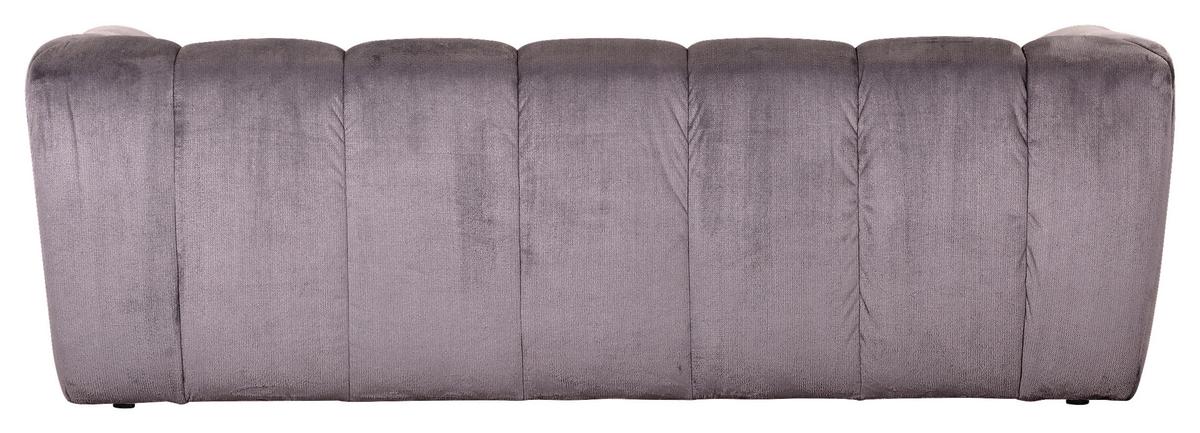 Bigsofa Sabea Grau B: 220 Cm - Schwarz/Grau, KONVENTIONELL, Textil (220/67/106cm) - MID.YOU