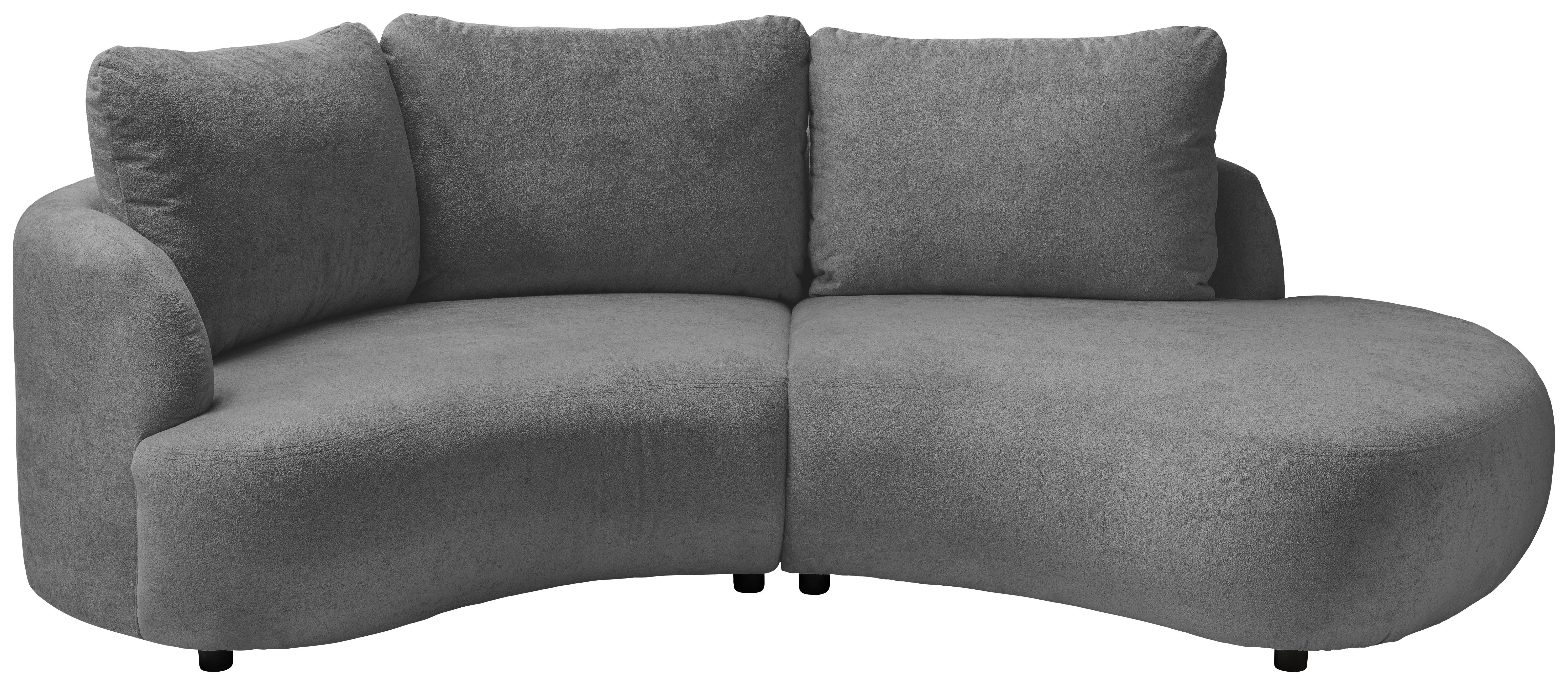Ecksofa Doppo, Anthrazit S: 139x250 cm - Anthrazit/Schwarz, MODERN, Textil (139/250cm) - Livetastic