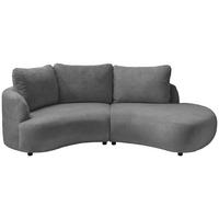 Ecksofa Doppo, Anthrazit S: 139x250 cm - Anthrazit/Schwarz, MODERN, Textil (139/250cm) - Livetastic