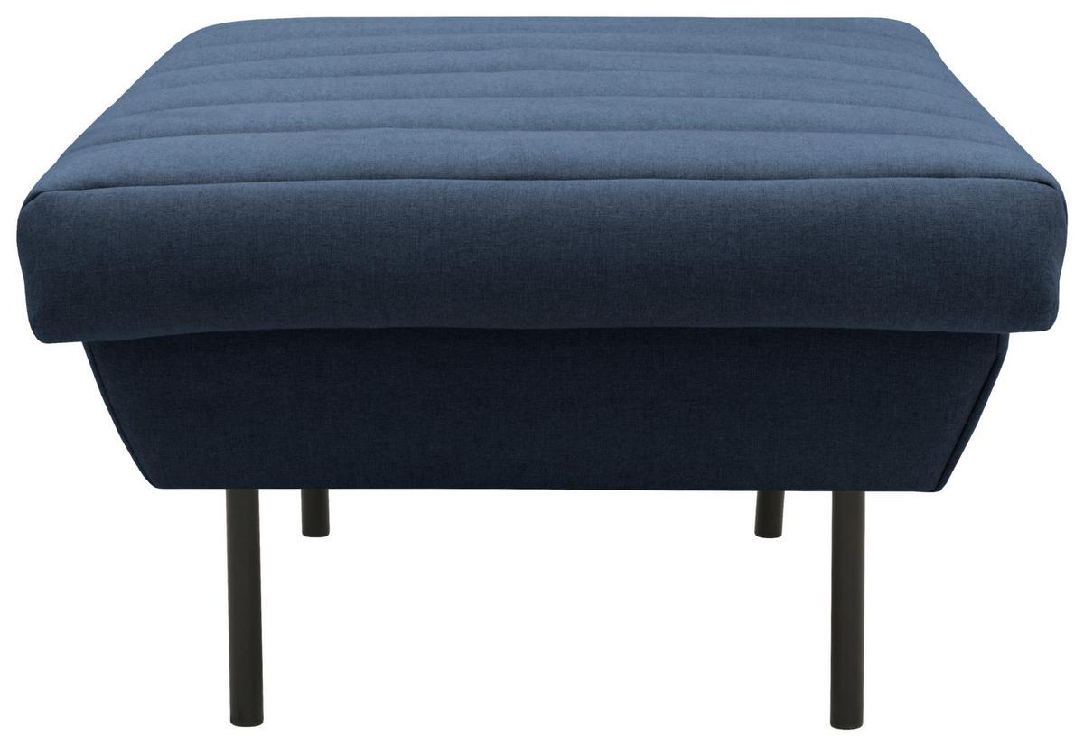 Hocker Looks Ix - Blau/Schwarz, Design, Textil (70/45/70cm) - LOOKS by W.Joop