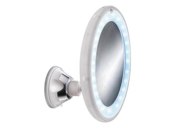 Kosmetikspiegel Flexy Light Mirror - Weiß, MODERN, Glas/Kunststoff (17,5 cm) - Kleine Wolke Kosmetikspiegel Flexy Light Mirror - Weiß, MODERN, Glas/Kunststoff (17,5 cm) - Kleine Wolke