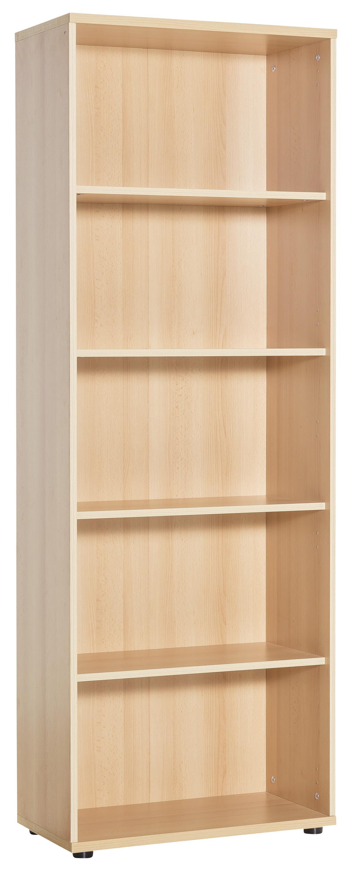 Aktrenregal Serie 1400 Buche Dekor B 65,1 cm - Buchefarben/Schwarz, Basics, Holzwerkstoff (65,1/182,4/34,5cm) - MID.YOU