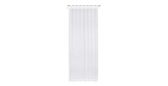 Vorhang mit Schlaufen und Band Arzu 140x255 cm Weiß - Weiß, MODERN, Textil (140/255cm) - Luca Bessoni