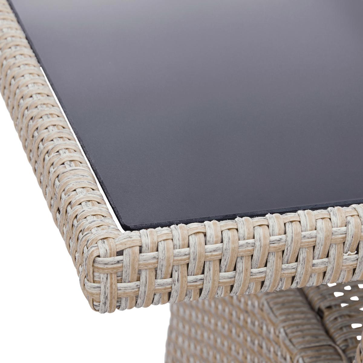 TERASOVÁ SEDACÍ SOUPRAVA Liow - černá/hnědá, kov/textil (175/235cm) - Modern Living