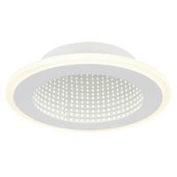 LED-Deckenleuchte 48919-12r - Opal/Weiß, Design, Kunststoff/Metall (22,5/4cm) - Globo