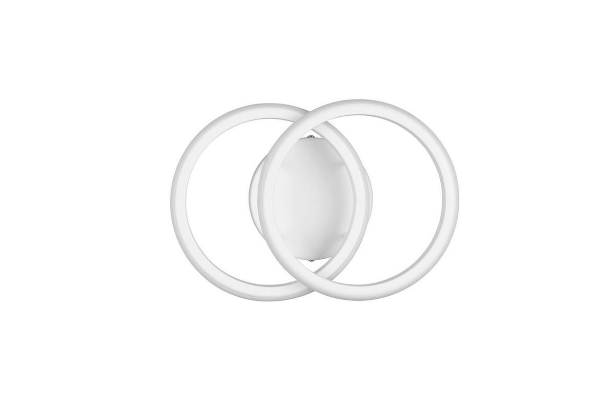 Led-deckenleuchte, 4000k Denise - Weiß, Basics, Kunststoff/Metall (26,5/18,5/10,5cm) - Luca Bessoni