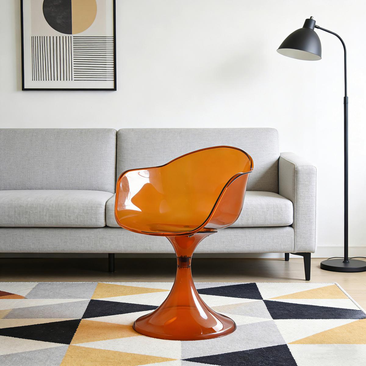 DIZAJNOVÉ KRESLO ZINO -TREND- - jantárová, Lifestyle, plast (51/79/59cm) - Mömax