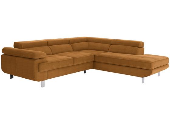 Wohnlandschaft In L-Form Savona 280x230 cm - Orange, MODERN, Textil (280/230cm) - Ombra Wohnlandschaft In L-Form Savona 280x230 cm - Orange, MODERN, Textil (280/230cm) - Ombra