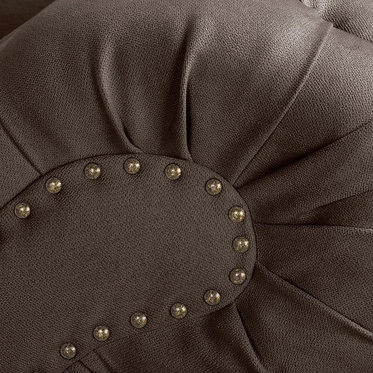 Récamiere Pako Graubraun B: 185cm - Graubraun/Braun, Design, Textil (185/93/75cm) - Livetastic