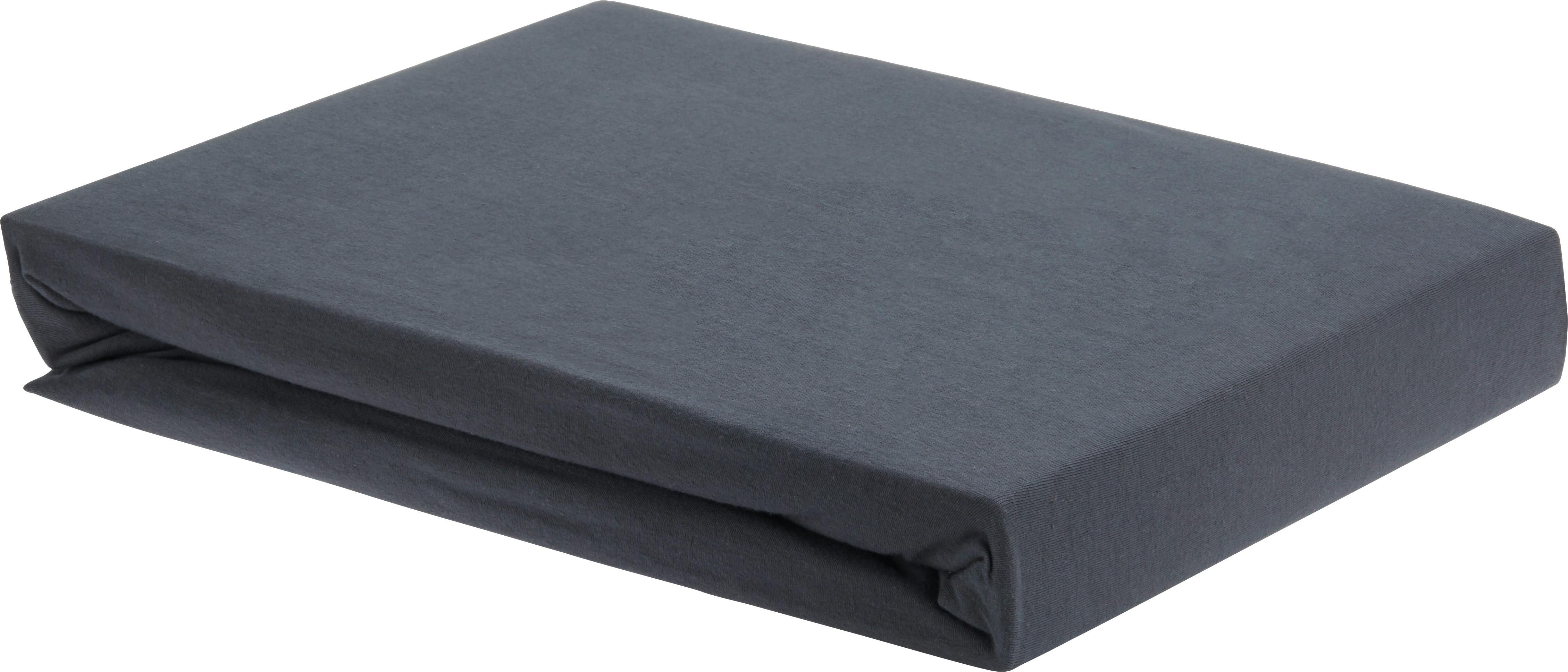 Elastické prostěradlo Elasthan, 100/200/28cm,antrac. - antracitová, textil (100/200/28cm) - Premium Living