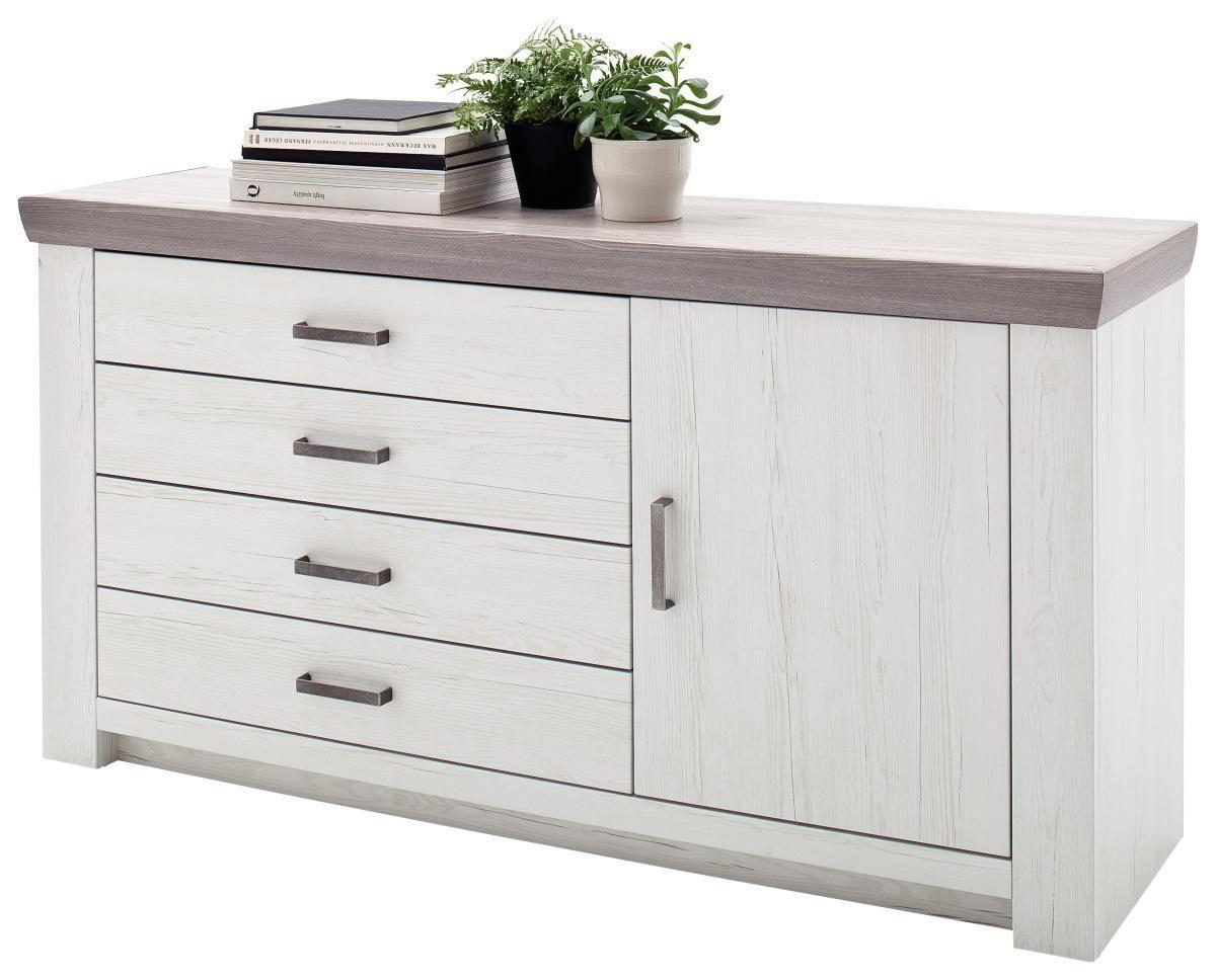 Demeyere Sideboard In Weiß & Eiche – Stylischer Stauraum Für Wohnzimmer Oder Flur