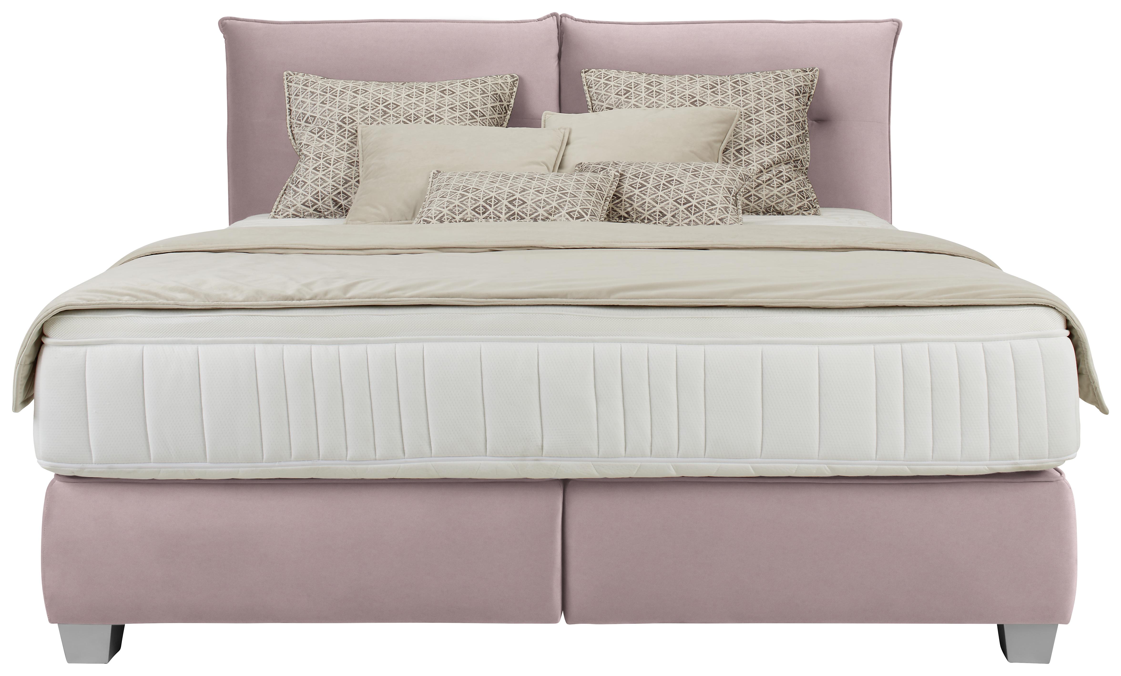 Posteľ boxspring Fog 180x200cm,orgovánová - orgovánová/strieborná, Lifestyle, drevo/kompozitné drevo (180/200cm)